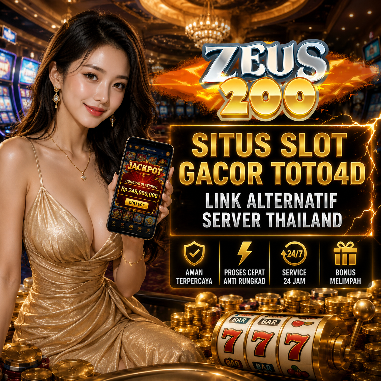 ZEUS200 Situs Slot Gacor Toto4d Link Alternatif Server Thailand